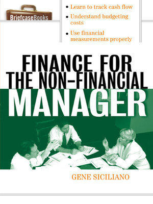 cover image of Finance for the Non-Financial Manager